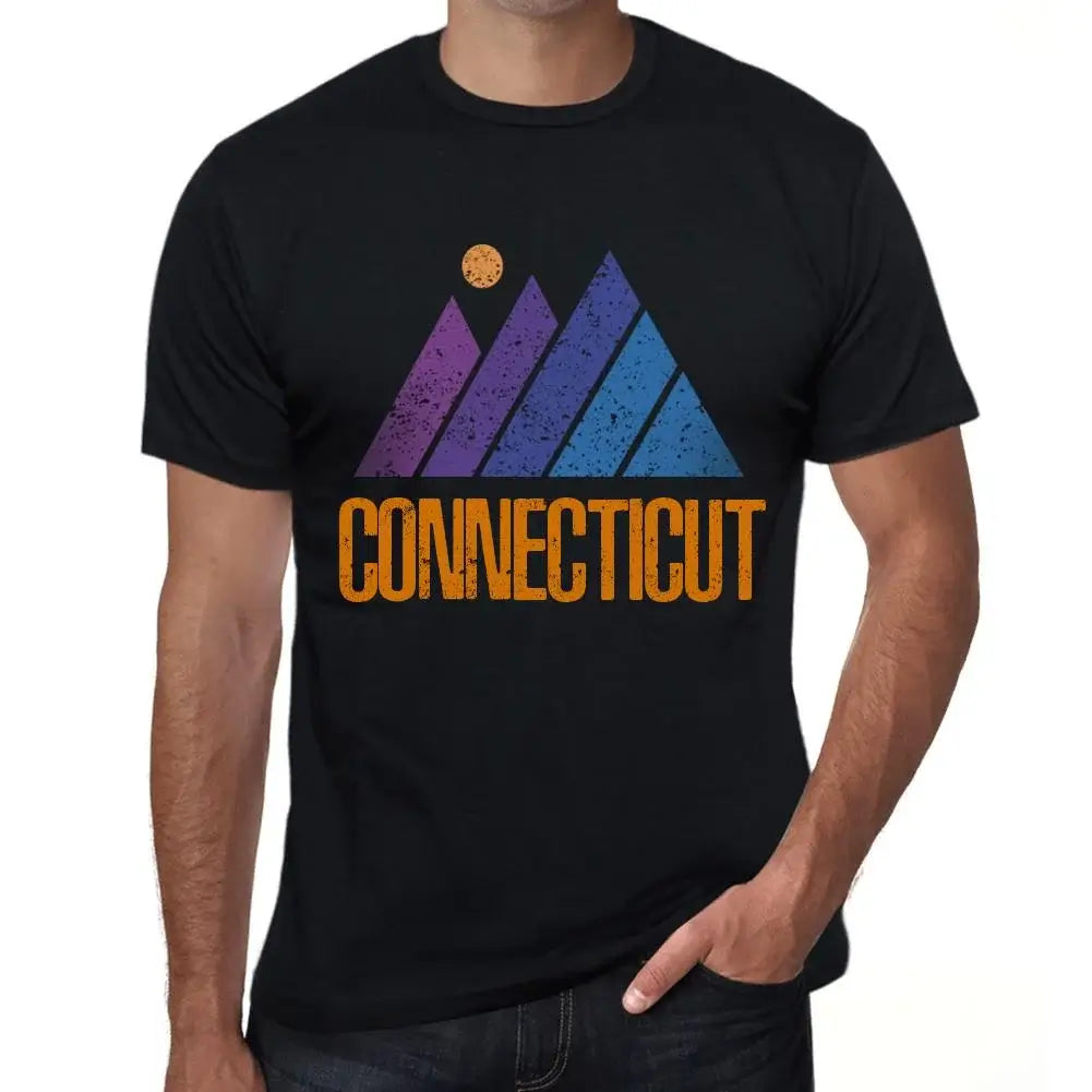 Men's Graphic T-Shirt Mountain Connecticut Eco-Friendly Limited Edition Short Sleeve Tee-Shirt Vintage Birthday Gift Novelty