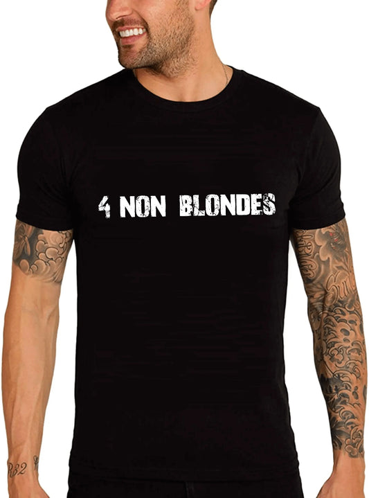 Men's Graphic T-Shirt 4 Non Blondes Eco-Friendly Limited Edition Short Sleeve Tee-Shirt Vintage Birthday Gift Novelty
