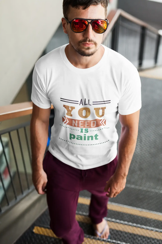 paint, Men's Short Sleeve Round Neck T-shirt 00025