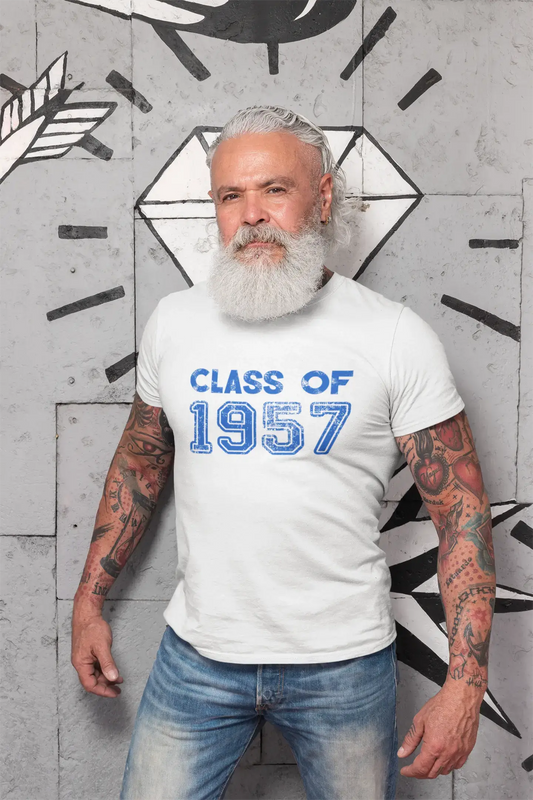 1957, Class of, white, Men's Short Sleeve Round Neck T-shirt 00094