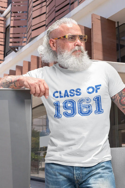 1961, Class of, white, Men's Short Sleeve Round Neck T-shirt 00094