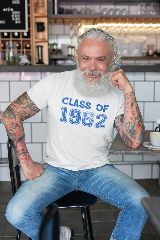 1962, Class of, white, Men's Short Sleeve Round Neck T-shirt 00094