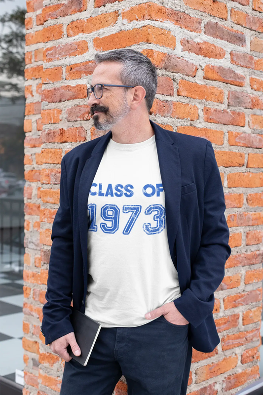 1973, Class of, white, Men's Short Sleeve Round Neck T-shirt 00094