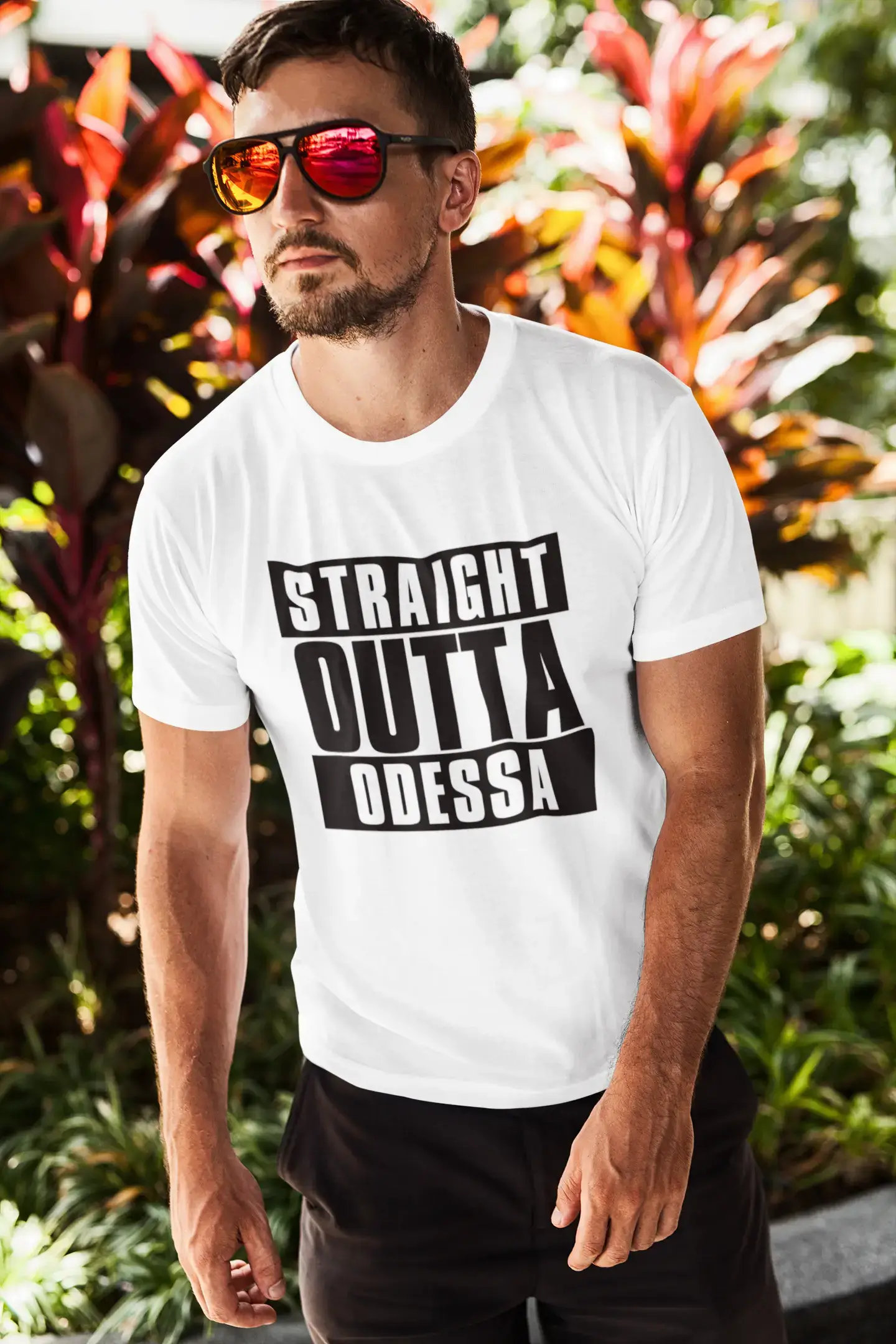 Straight Outta Odessa, Men's Short Sleeve Round Neck T-shirt 00027