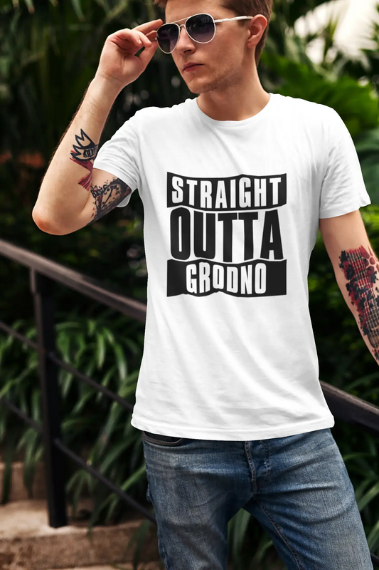 Straight Outta Grodno, Men's Short Sleeve Round Neck T-shirt 00027