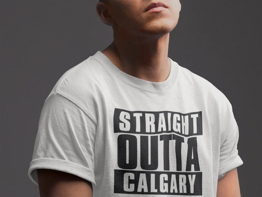 Straight Outta Calgary, Men's Short Sleeve Round Neck T-shirt 00027