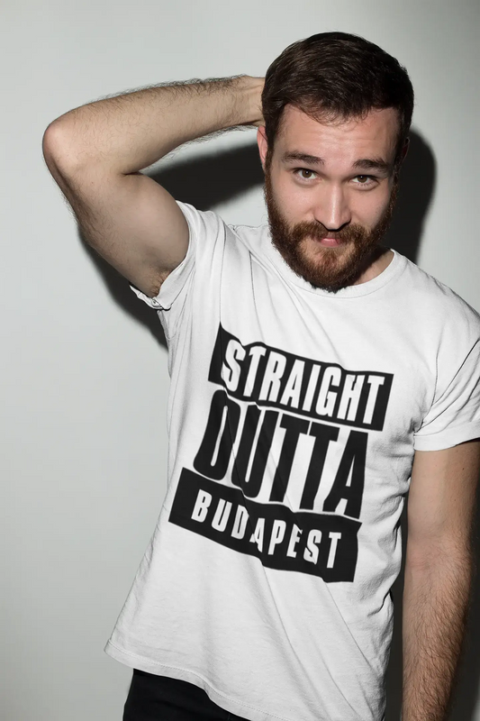 Straight Outta Budapest, Men's Short Sleeve Round Neck T-shirt 00027