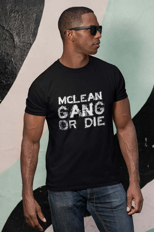 MCLEAN Family Gang Tshirt, Men's Tshirt, Black Tshirt, Gift T-shirt 00033