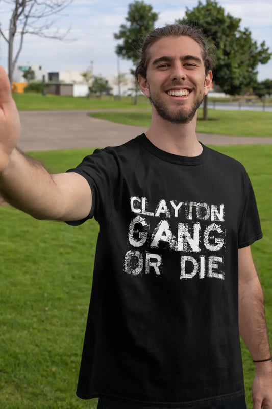 CLAYTON Family Gang Tshirt, Men's Tshirt, Black Tshirt, Gift T-shirt 00033