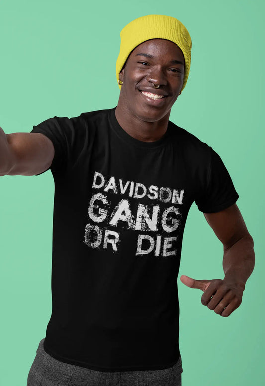 DAVIDSON Family Gang Tshirt, Men's Tshirt, Black Tshirt, Gift T-shirt 00033