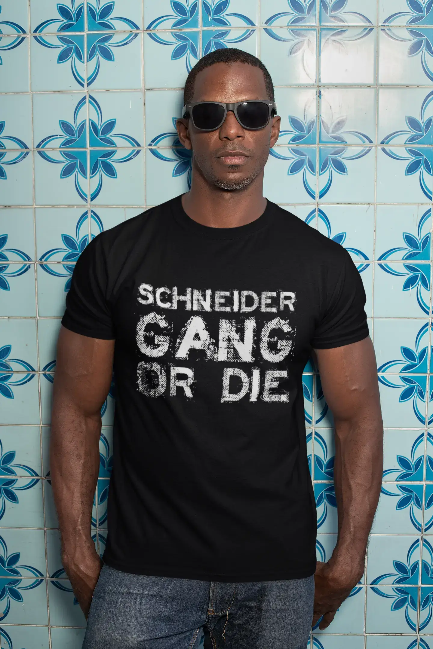 SCHNEIDER Family Gang Tshirt, Men's Tshirt, Black Tshirt, Gift T-shirt 00033