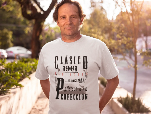 Aged To Perfection, Spanish, 1961, White, Men's Short Sleeve Round Neck T-shirt, Gift T-shirt 00361