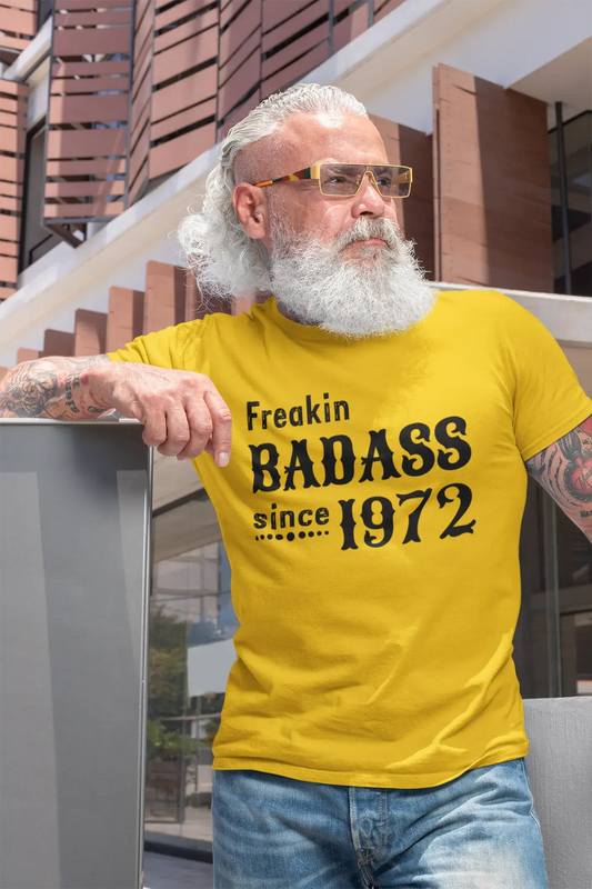 Freakin Badass Since 1972 Men's T-shirt Lemon Birthday Gift 00396