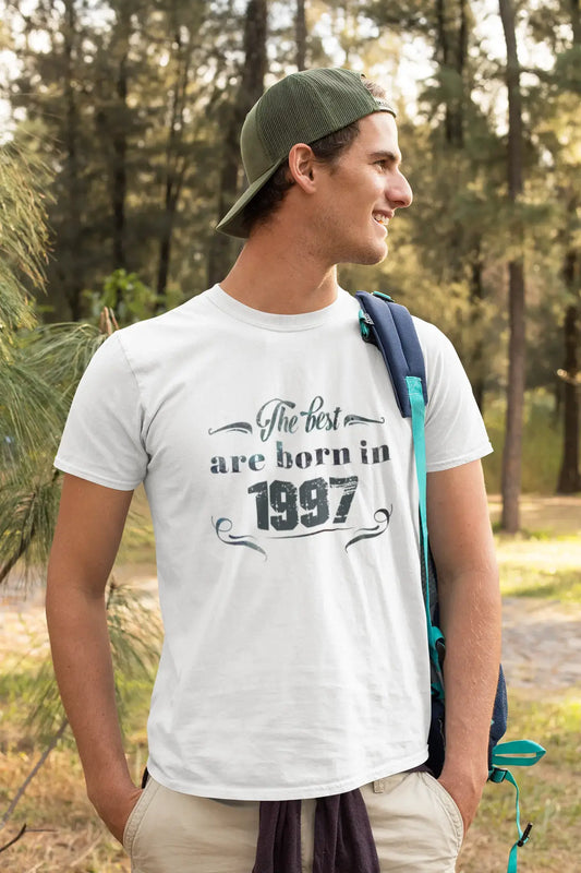 The Best are Born in 1997 Men's T-shirt White Birthday Gift 00398