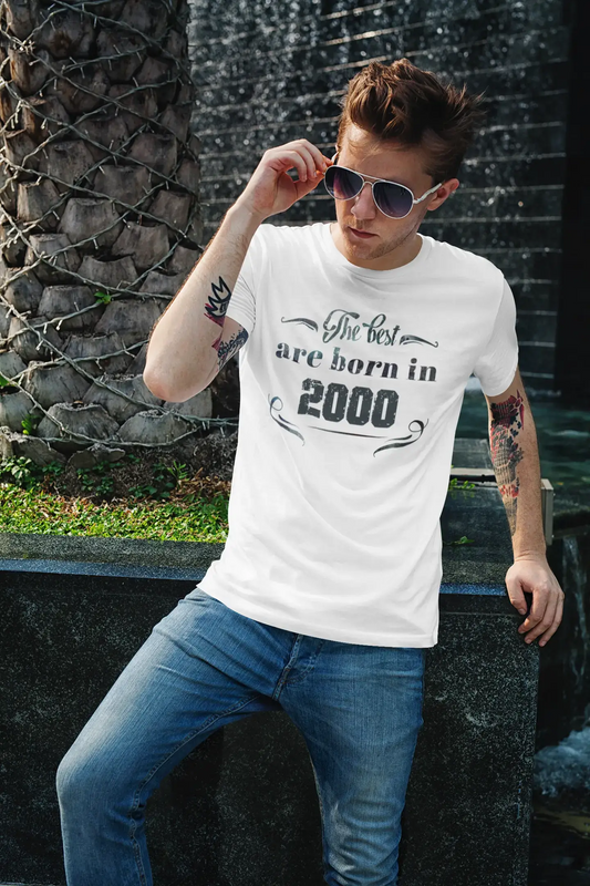 Homme Tee Vintage T Shirt The Best are Born in 2000