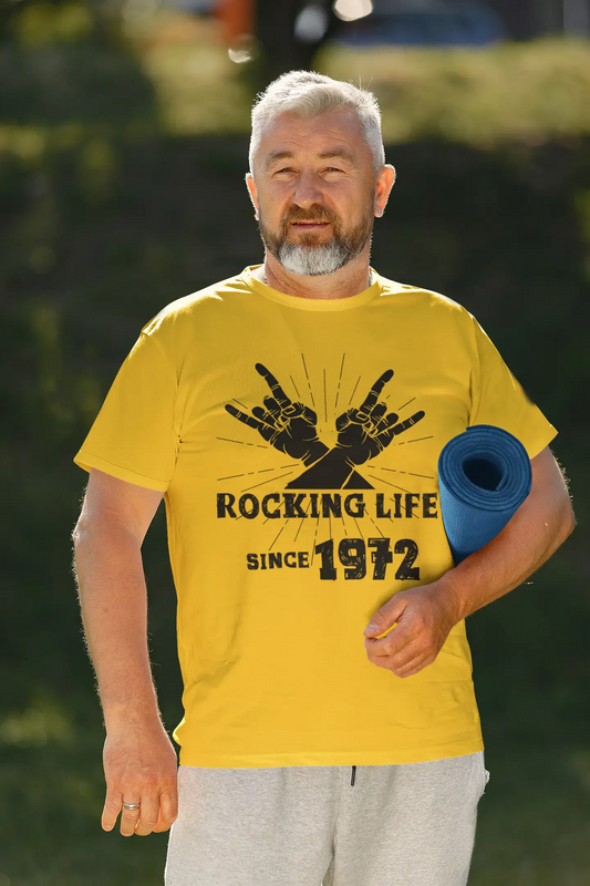 Rocking Life Since 1972 Men's T-shirt Lemon Birthday Gift 00422