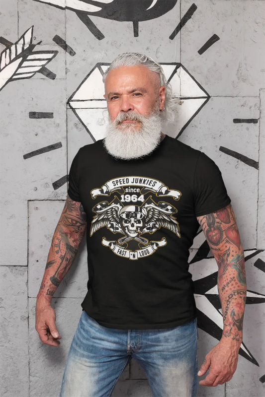 Speed Junkies Since 1964 Men's T-shirt Black Birthday Gift 00462