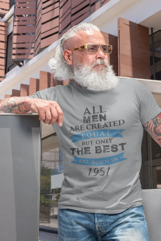 1951, Only the Best are Born in 1951 Men's T-shirt Grey Birthday Gift 00512