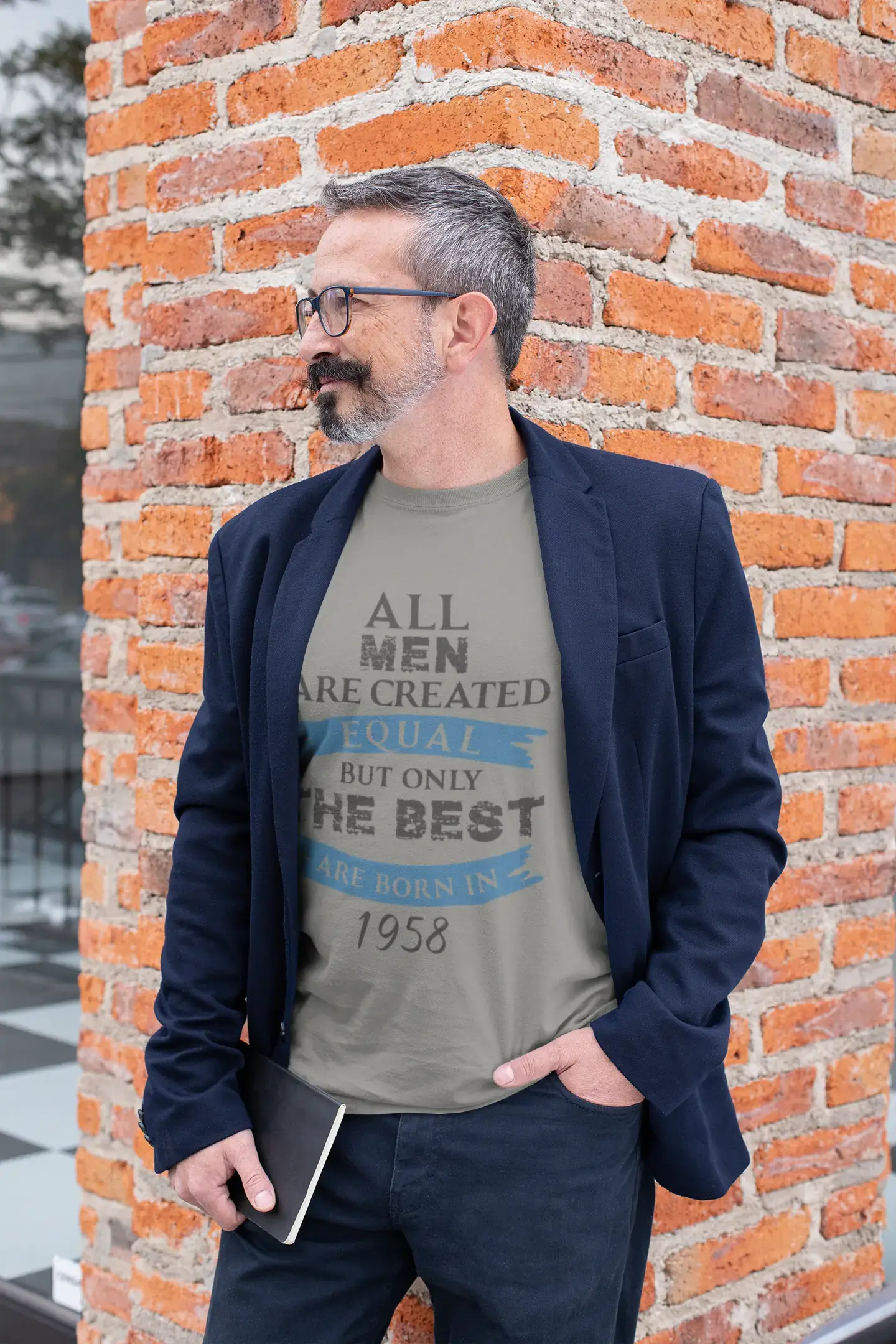 1958, Only the Best are Born in 1958 Men's T-shirt Grey Birthday Gift 00512