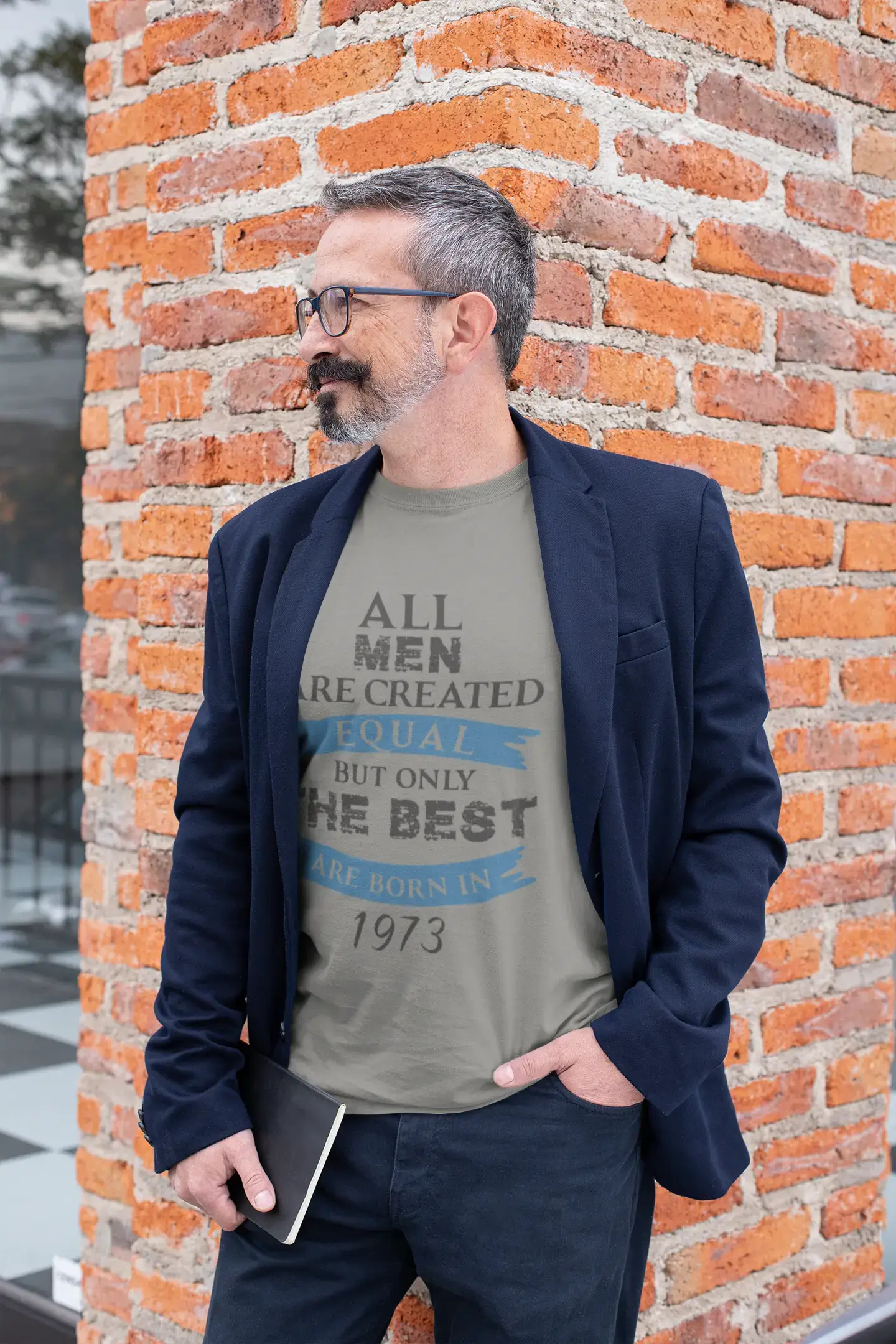 1973, Only the Best are Born in 1973 Men's T-shirt Grey Birthday Gift 00512