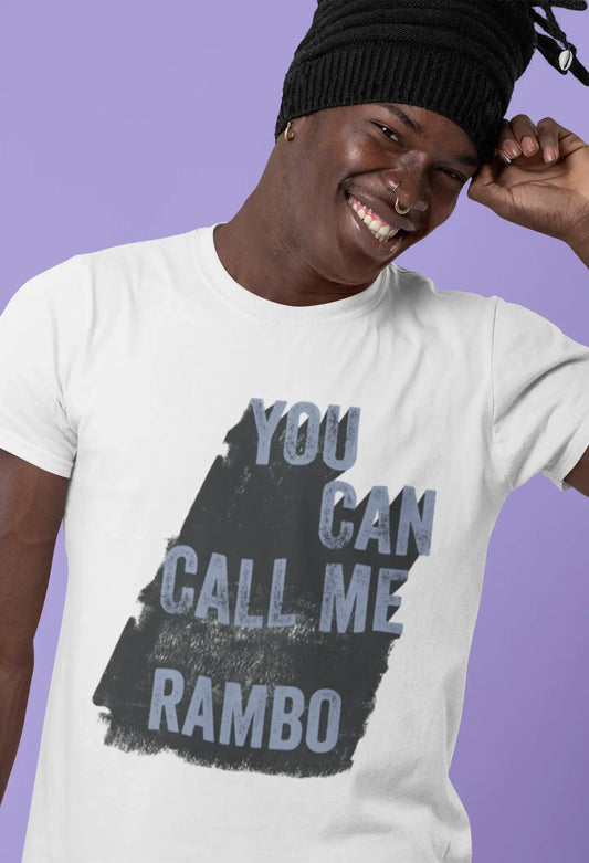 Homme Tee Vintage T Shirt Rambo, You Can Call Me Rambo