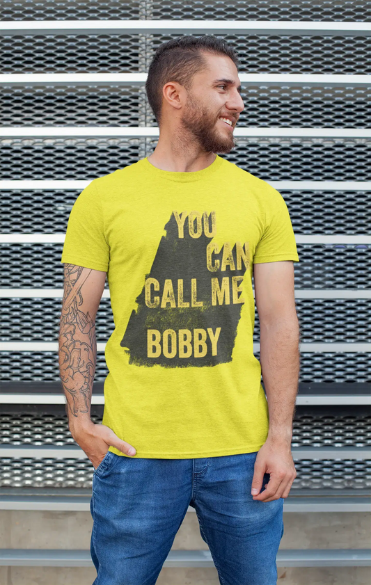 Bobby, You Can Call Me Bobby Men's T shirt Lemon Birthday Gift 00537