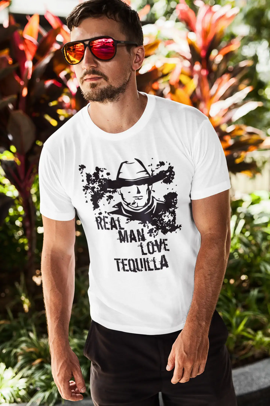 Tequilla, Real Men Love Tequilla Men's T shirt White Birthday Gift 00539