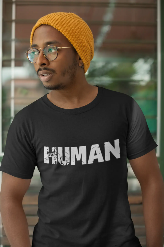 human Men's Retro T shirt Black Birthday Gift 00546