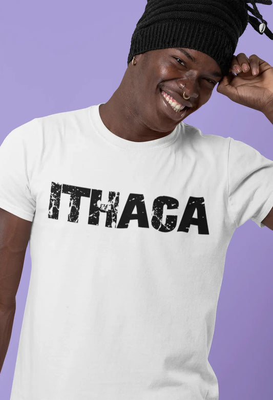 ithaca Men's T shirt White Birthday Gift 00552