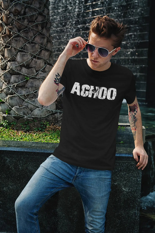 achoo Men's Retro T shirt Black Birthday Gift 00553