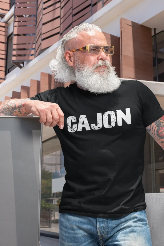 cajon Men's Retro T shirt Black Birthday Gift 00553