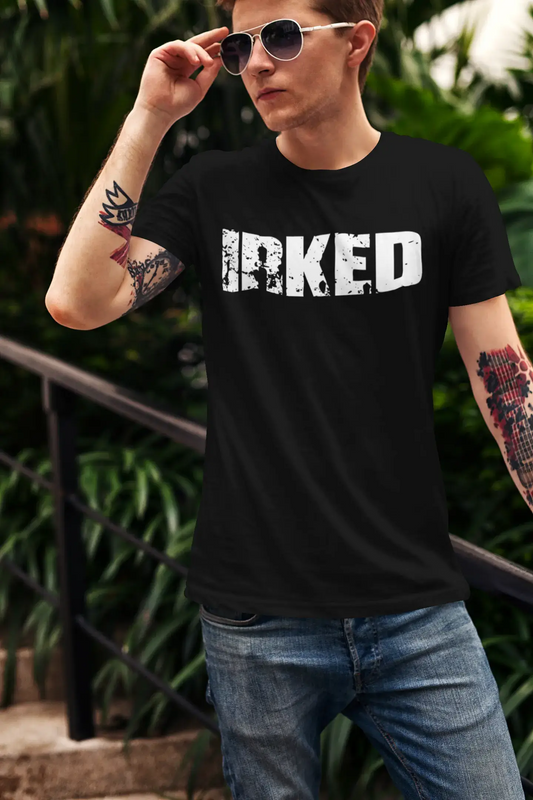 irked Men's Retro T shirt Black Birthday Gift 00553