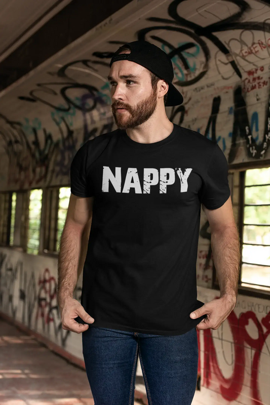 nappy Men's Retro T shirt Black Birthday Gift 00553