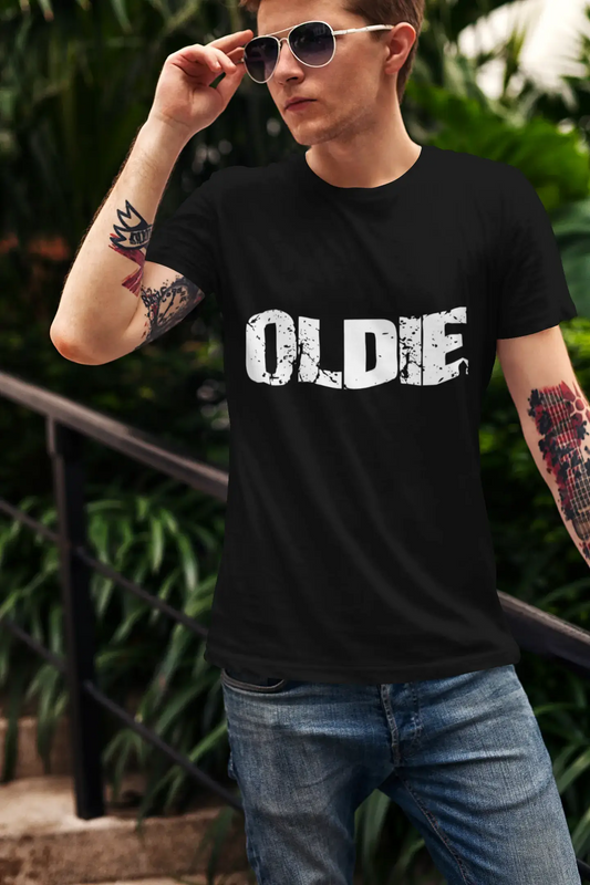 oldie Men's Retro T shirt Black Birthday Gift 00553