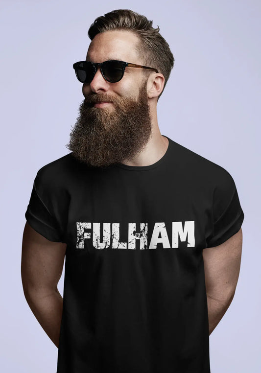 fulham Men's Vintage T shirt Black Birthday Gift 00554