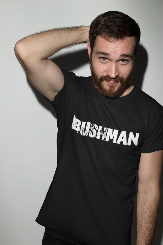 bushman Men's Vintage T shirt Black Birthday Gift 00555