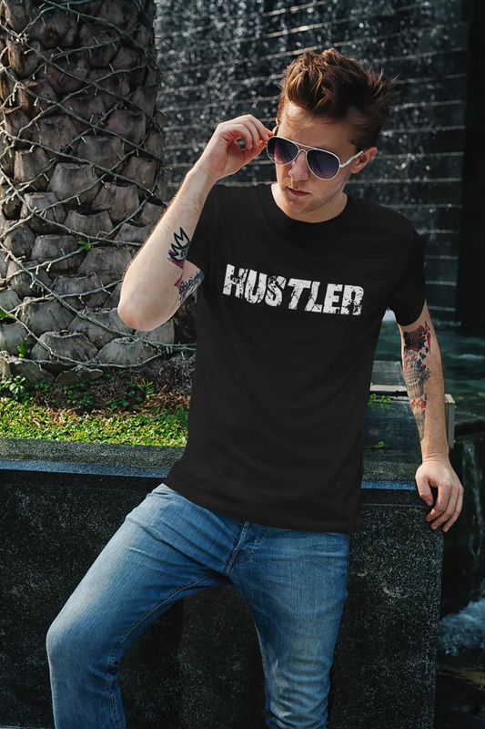 hustler Men's Vintage T shirt Black Birthday Gift 00555