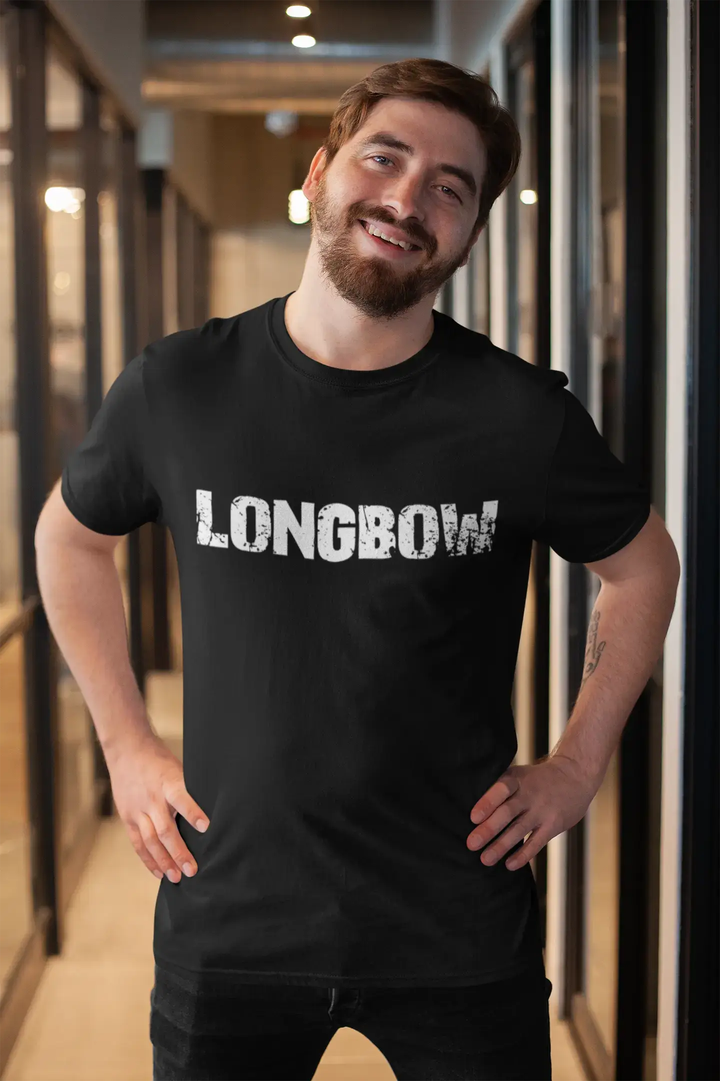 longbow Men's T shirt Black Birthday Gift 00555