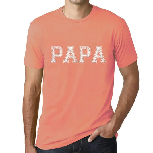 Men's Graphic T-Shirt Papa Eco-Friendly Limited Edition Short Sleeve Tee-Shirt Vintage Birthday Gift Novelty