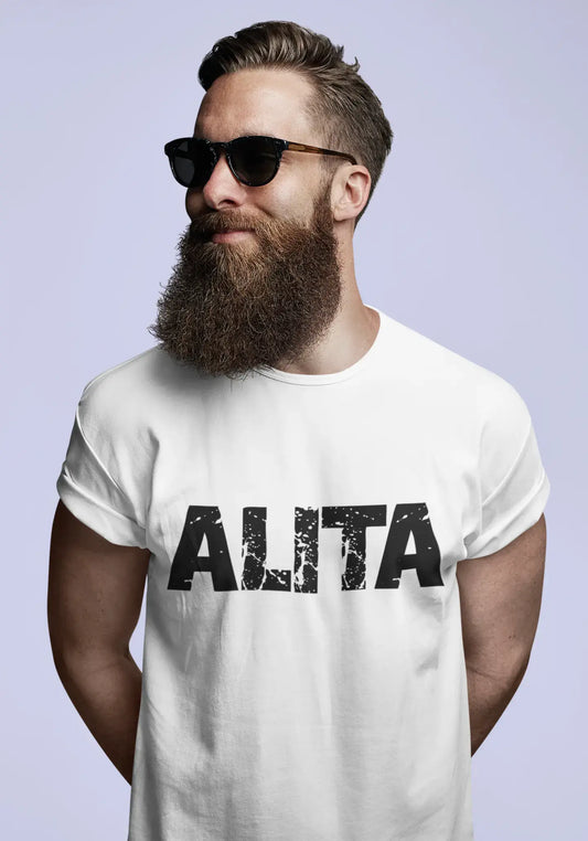 Men's Tee Shirt Vintage T shirt Alita X-Small White 00561