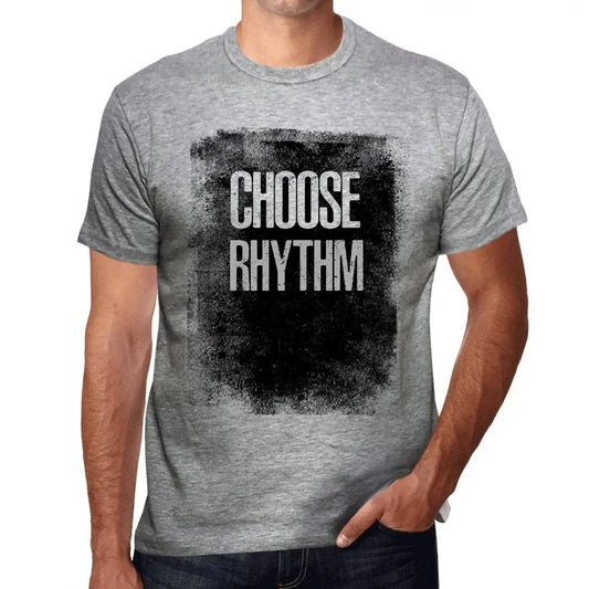 Men's Graphic T-Shirt Choose Rhythm Eco-Friendly Limited Edition Short Sleeve Tee-Shirt Vintage Birthday Gift Novelty