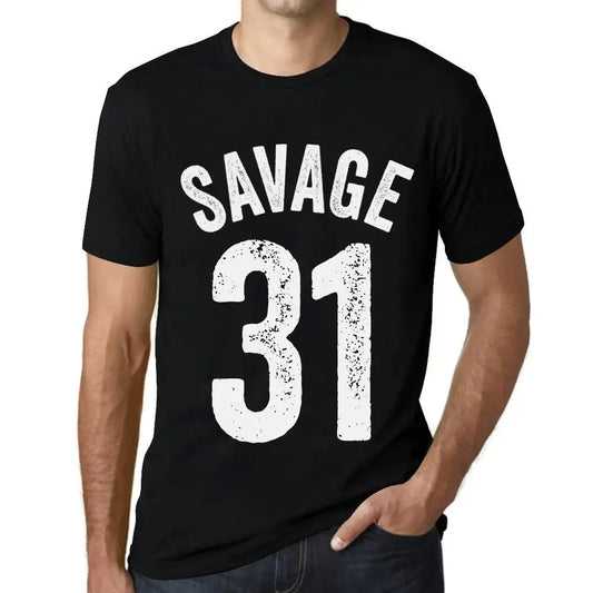 Men's Graphic T-Shirt Savage 31 31st Birthday Anniversary 31 Year Old Gift 1993 Vintage Eco-Friendly Short Sleeve Novelty Tee