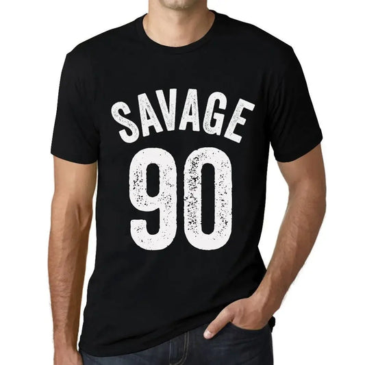 Men's Graphic T-Shirt Savage 90 90th Birthday Anniversary 90 Year Old Gift 1934 Vintage Eco-Friendly Short Sleeve Novelty Tee