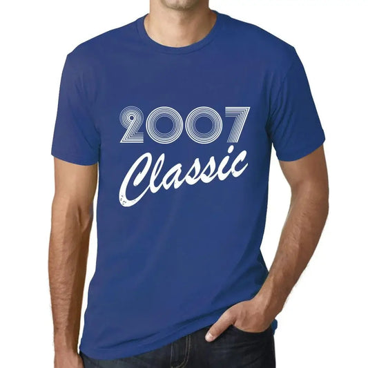 Men's Graphic T-Shirt Classic 2007 17th Birthday Anniversary 17 Year Old Gift 2007 Vintage Eco-Friendly Short Sleeve Novelty Tee