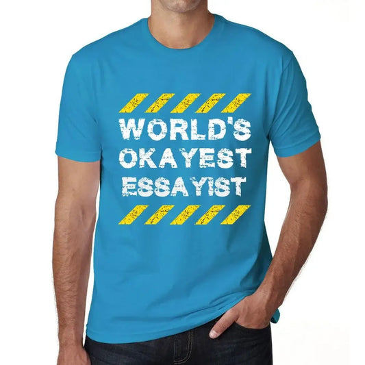 Men's Graphic T-Shirt Worlds Okayest Essayist Eco-Friendly Limited Edition Short Sleeve Tee-Shirt Vintage Birthday Gift Novelty