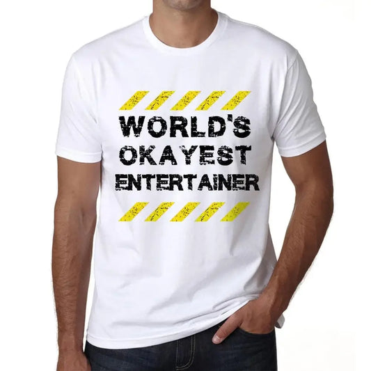 Men's Graphic T-Shirt Worlds Okayest Entertainer Eco-Friendly Limited Edition Short Sleeve Tee-Shirt Vintage Birthday Gift Novelty