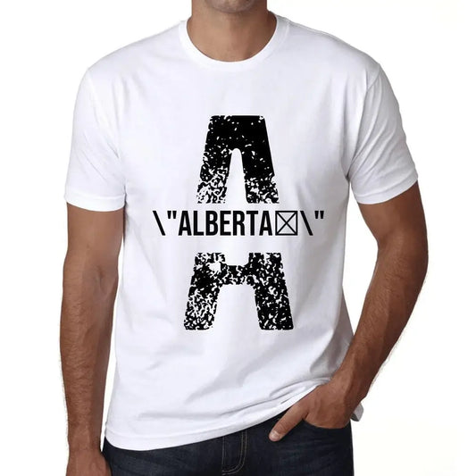 Men's Graphic T-Shirt Alberta Eco-Friendly Limited Edition Short Sleeve Tee-Shirt Vintage Birthday Gift Novelty