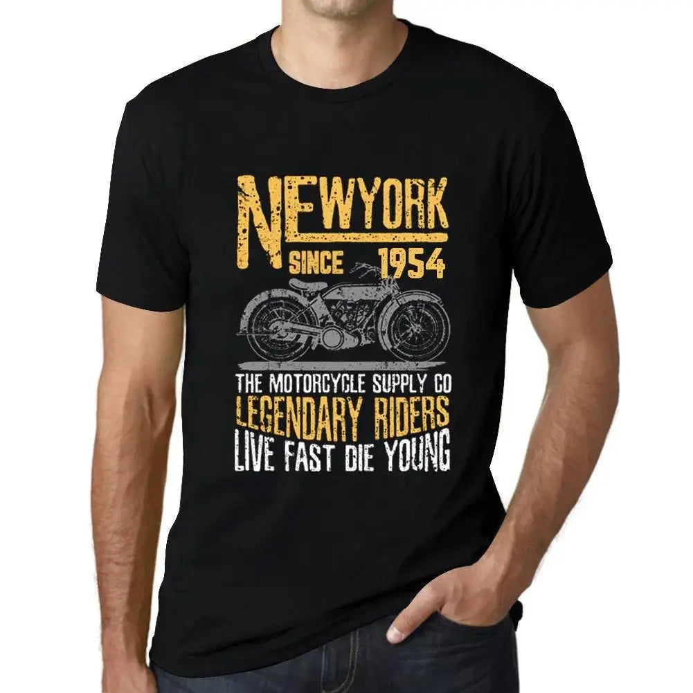 Men's Graphic T-Shirt Motorcycle Legendary Riders Since 1954 70th Birthday Anniversary 70 Year Old Gift 1954 Vintage Eco-Friendly Short Sleeve Novelty Tee