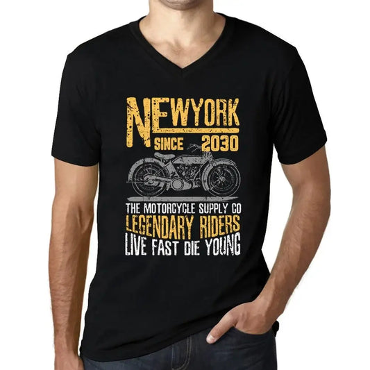 Men's Graphic T-Shirt V Neck Motorcycle Legendary Riders Since 2030