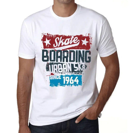 Men's Graphic T-Shirt Urban Skateboard Since 1964 60th Birthday Anniversary 60 Year Old Gift 1964 Vintage Eco-Friendly Short Sleeve Novelty Tee